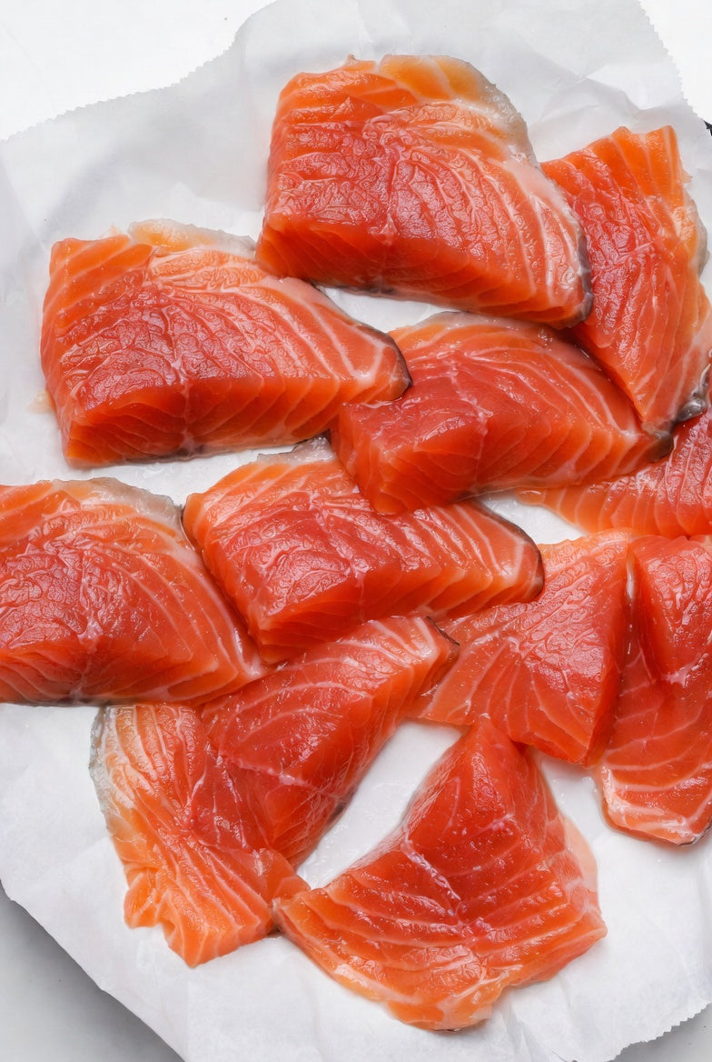Carpaccio di salmone selvaggio Sockeye Alaska