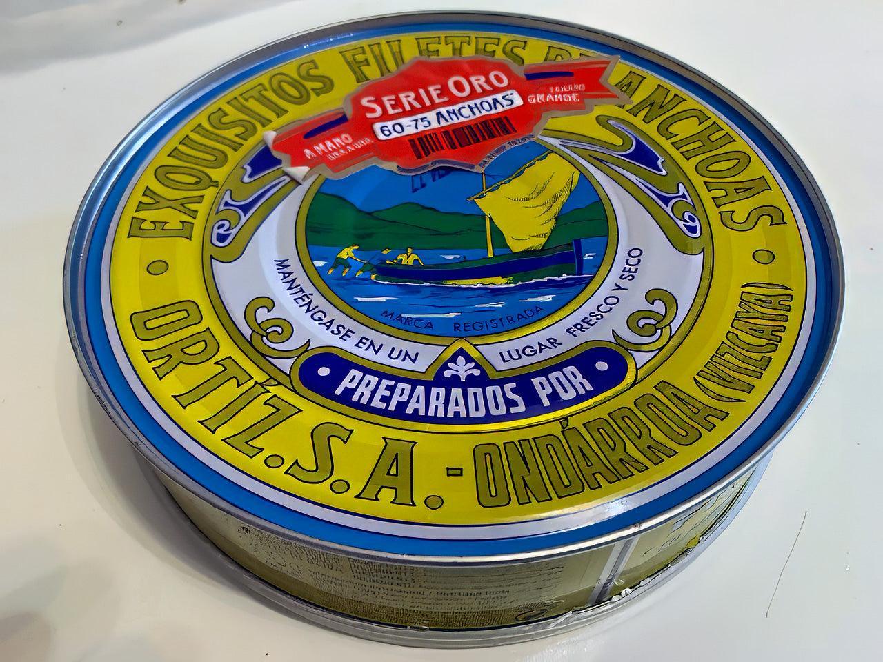 ORTIZ Filetti di acciughe in olio d'oliva Serie Oro 60 - 75 - Pescheria Ferroni | Milano