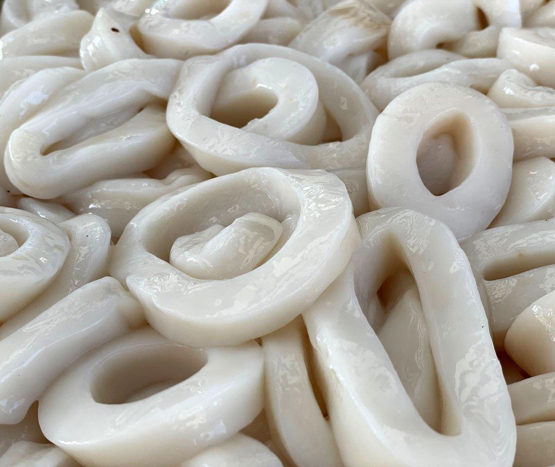Anelli di Totano gigante del pacifico decongelati - Pescheria Ferroni | Milano