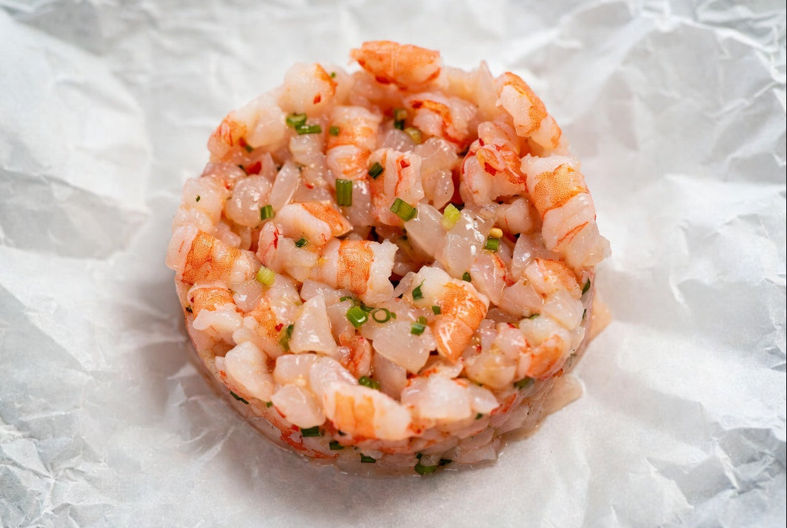 Tartare di gambero rosa fresca