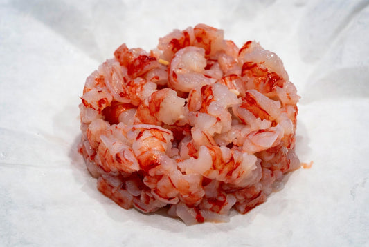 Tartare di gambero viola fresca